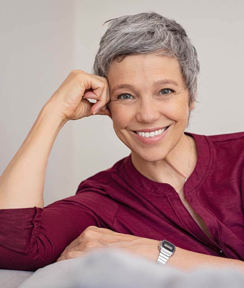 woman with a bright, white smile