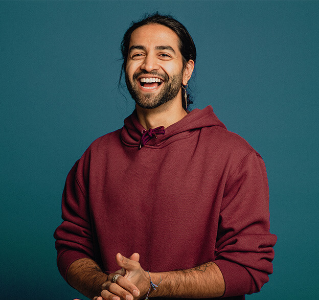 man smiling with white teeth